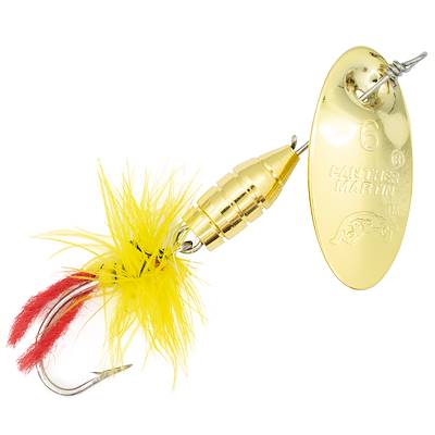 Deluxe Dressed Single Hook Gold Yellow