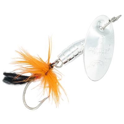 Deluxe Dressed Single Hook Silver/Orange