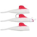 White Red Fin BigFin™ 3-in-1 Eel Tail Weedless Swimbait image