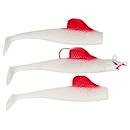 White Red Fin BigFin™ 3-in-1 Paddle Tail Weedless Swimbait image