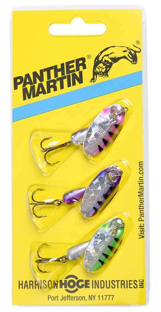 Panther Martin Hammered Go-Glo Salmon Glow Spinning Lure